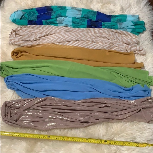 Scarf bundle: Silk, chiffon, and cotton - Picture 12 of 15